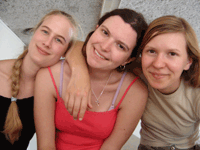 Lara, Marilne et Anne